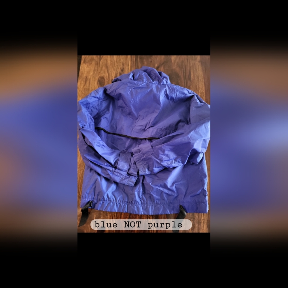 EDDIE BAUER Blue Hooded Jacket FULL ZIP WOMEN'S SZ M EXCELLENT CONDITION